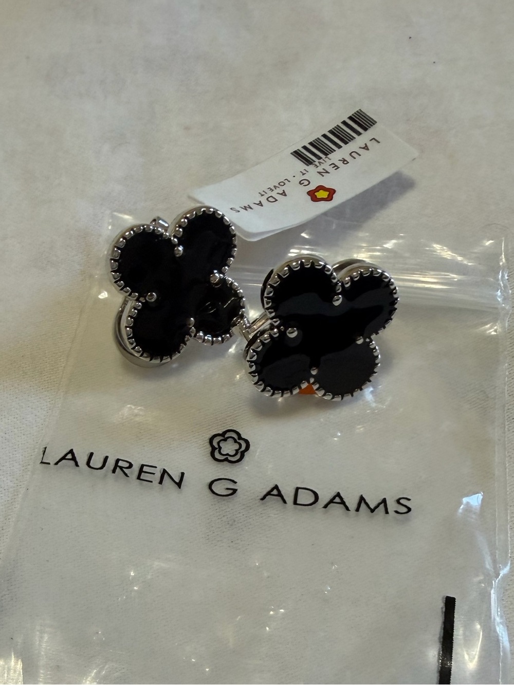LAUREN G ADAMS CLOVER EARRINGS